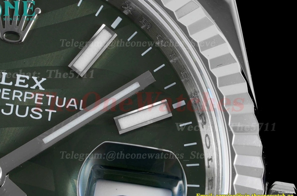 VSF 126234 VS3235 Jub 36mm Green Motif SS SS Datejust Stk Palm 0115